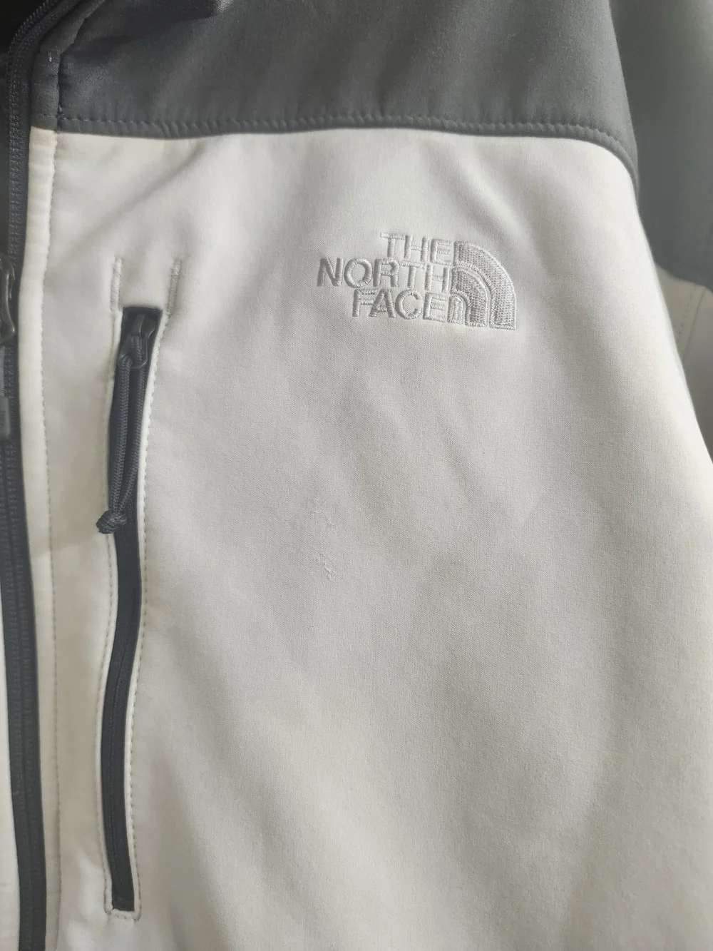 The North Face pocket fabric styling